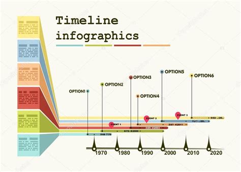 Timeline Infographic With Diagrams And Graphics Stock Vector By ©pgmart