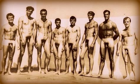 Vintage Nude Male Swimmers