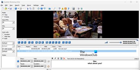Best Free Subtitle Editor Software For Windows
