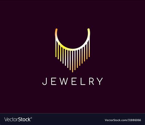 Unique And Luxury Logo Jewelry With Modern Concept