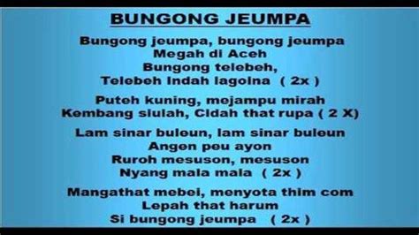 Lirik Lagu Bungong Jeumpa Mp3 Cut Yanthi Ft Ozi Syahputra Dan Video