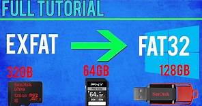 HOW TO: Format SD Card To FAT32 | Win 10/8.1/8/7/Vista | TUTORIAL