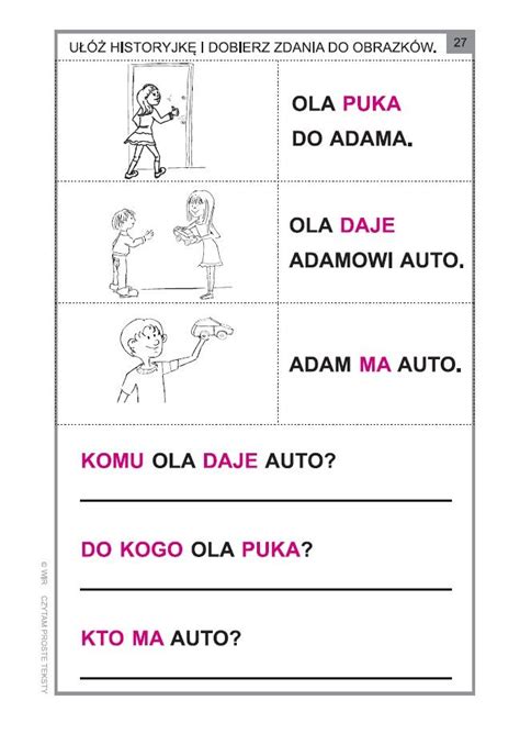 Czytam proste teksty. Czytanie ze zrozumieniem na poziomie podstawowym