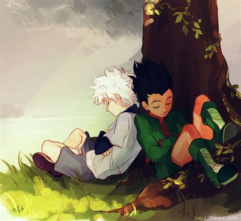 We have 75+ amazing background pictures carefully picked by our community. Gon and Killua Throw Pillow by viria - Cover (16" x 16 ...