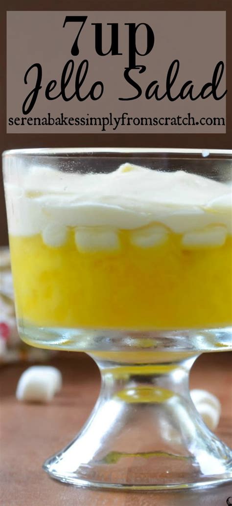 See more ideas about dessert salads, jello recipes, dessert recipes. 7 up Jello Salad | Serena Bakes Simply From Scratch