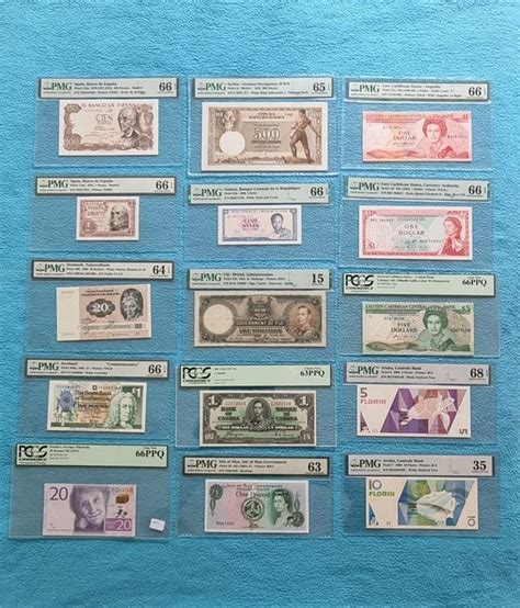 World 15 Banknotes All Graded Various Dates Catawiki