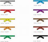 Photos of Martial Arts Belt Colors