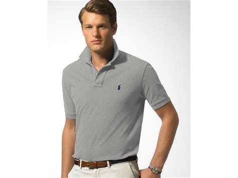 Lyst Polo Ralph Lauren Classic Fit Short Sleeved Cotton Mesh Polo In