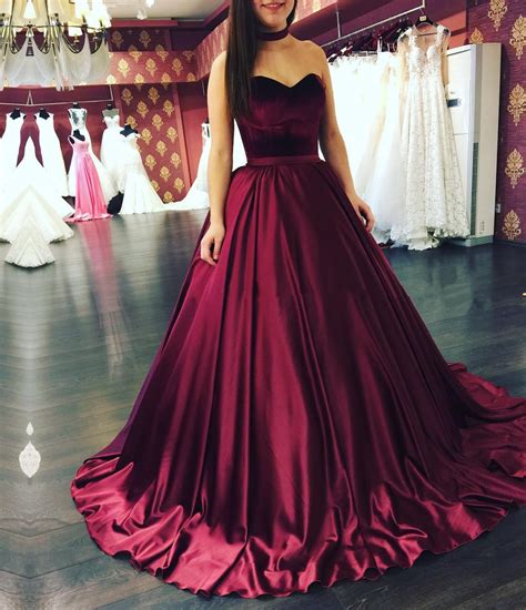 High Fashion A Line Sweetheart Burgundy Ball Gown Long Promevening