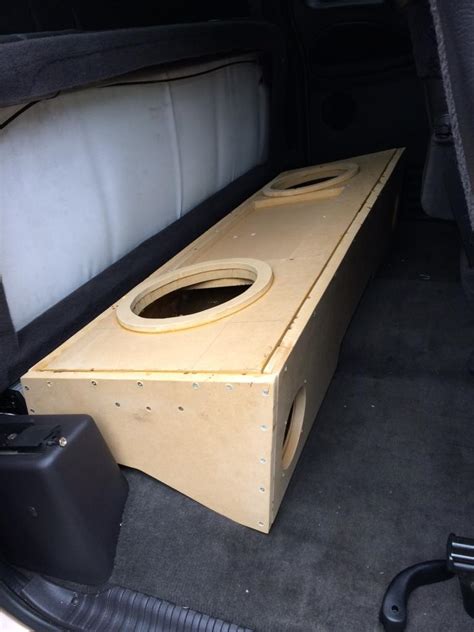 Club Cab Custom Subwoofer Box Build W Pics
