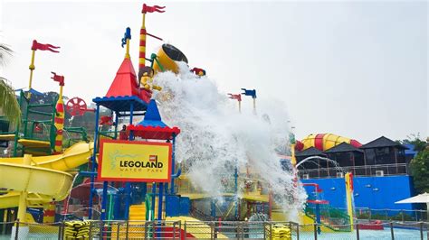 The 300 Gallon Water Bucket At Legoland Water Park Malaysia Youtube