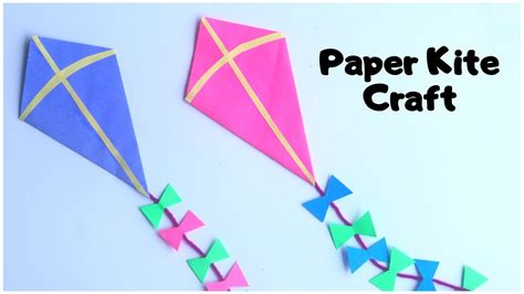 How To Make Paper Kite Easy Paper Kite Craft Youtube
