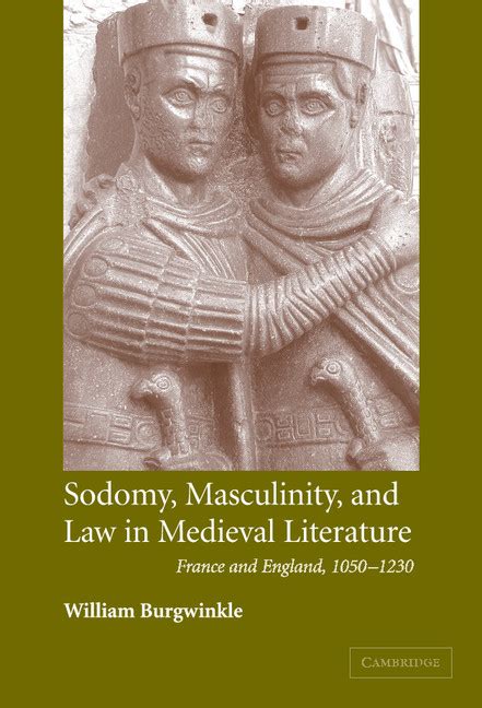Sodomy Masculinity And Law In Medieval Literature