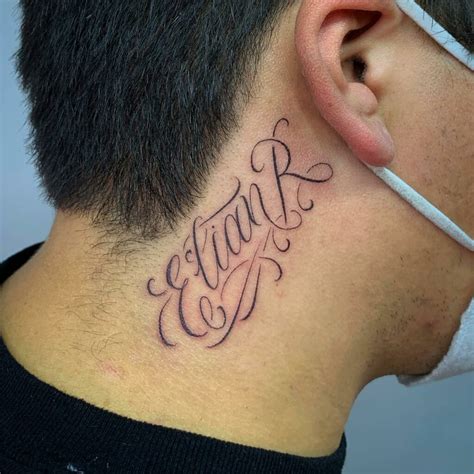 10 Name Tattoo On Neck Ideas That Will Blow Your Mind Alexie