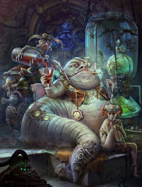 Steampunktendencies Jabba The Hutt Character Concept Steampunk Theme By Atanu Ghosh