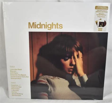 Taylor Swift Midnights Mahogany Edition Vinyl With Hand Signed Photo
