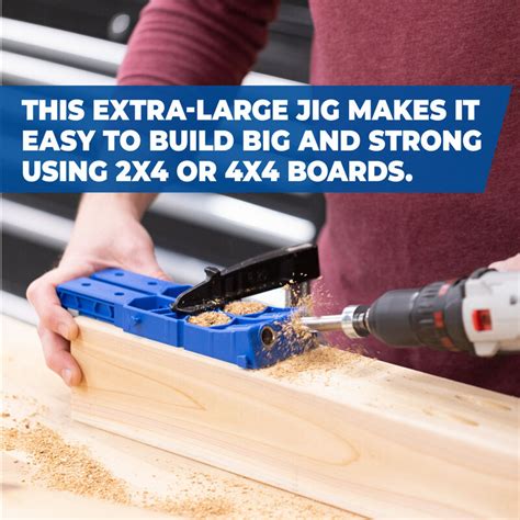 Kreg® Pocket Hole Jig Xl For 4x4 And 2x4 Boards Official