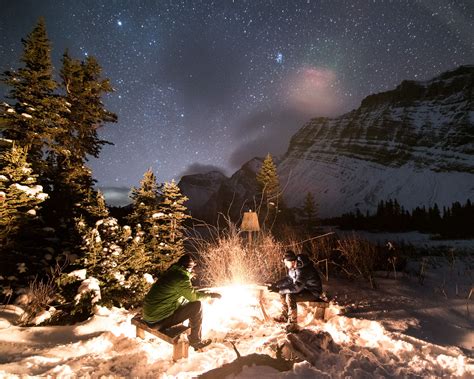 Itap Of A Winter Campfire In The Mountains Ifttt2gc68mi