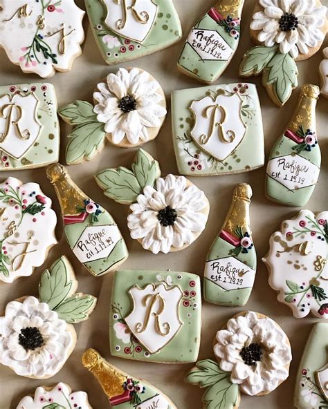 Wedding cookies; monogram cookies; decorated cookies; royal icing cookies | Monogram cookies ...