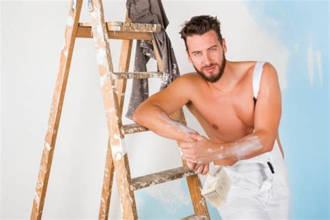 Sexy Bare Chest Painter Stock Photo By Alessandroguerr 92121100