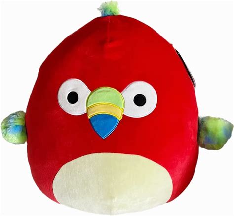 Squishmallows Official Kellytoy Paco The Red Parrot 2021 Squishy Soft