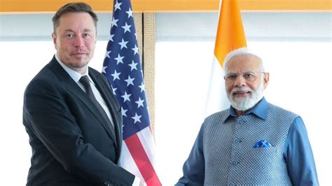 Modi In Us Elon Musk Says Tesla To Come To India As Soon As Possible