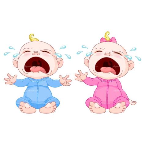 Clipart Crying Babies Royalty Free Vector Design Baby Crying Baby