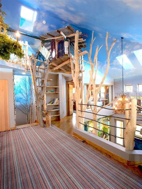Indoor Tree Nature Inspired Green Home Interior Design Tree