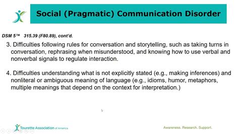 Social Pragmatic Communication Disorder Health