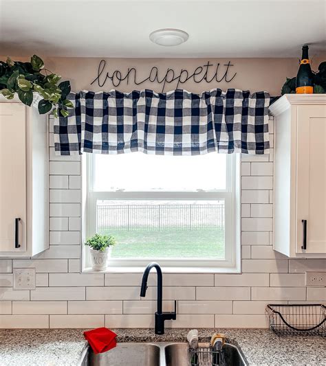 Picking A Farmhouse Kitchen Window Valance — We Moved Visit