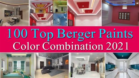 100 Top Berger Paints Color Combination For Living Room New Style Youtube
