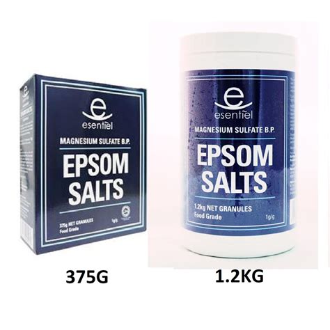 Epsom salt, aka magnesium sulfate, is easy to get, inexpensive, and dissolves readily in water. ESSENTIEL EPSOM SALT | Shopee Malaysia