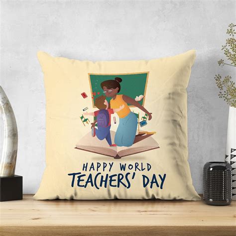 Happy World Teachers Day Cushion Winni