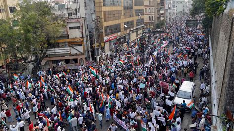 Muslims Organize Huge Protests Across India Challenging Modi The New York Times