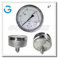 China 4 Back Entry Stainless Steel 0 1500bar High Pressure Gauges4