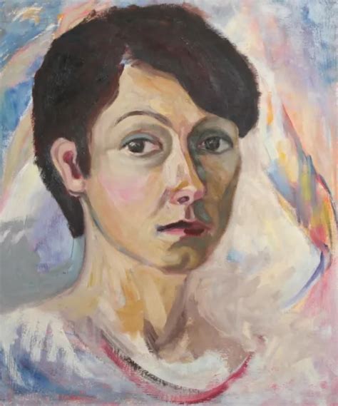 Impressionism Vintage Female Head Portrait Oil Painting Picclick