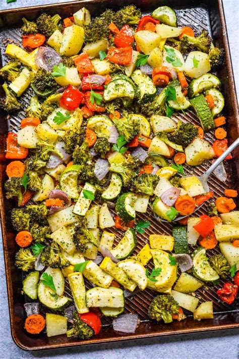 Easy Roasted Vegetables Recipe Dinner Then Dessert