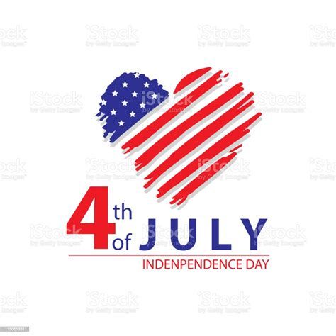 Independence Day Sign 4th Of July Stock Illustration Download Image