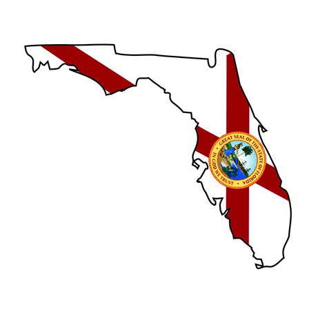 Florida State Seal Flag Bumper Sticker Decal 4 X 4 Home And Garden Home