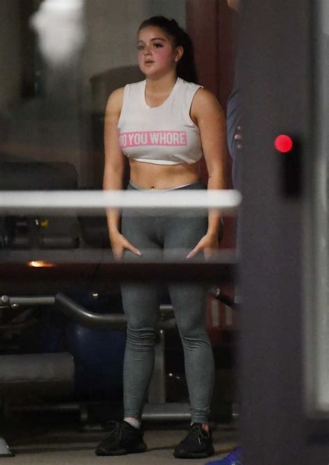 Ariel Winter In Middle Of A Workout Session At Her Gym In Los Angeles