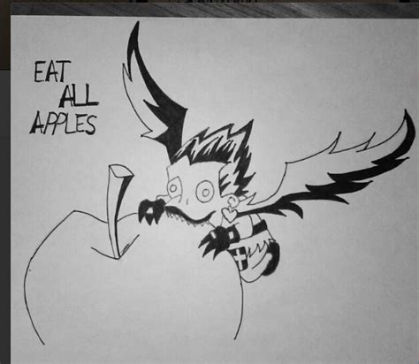 Ryuk Eat All Apples By Nadesheee On Deviantart