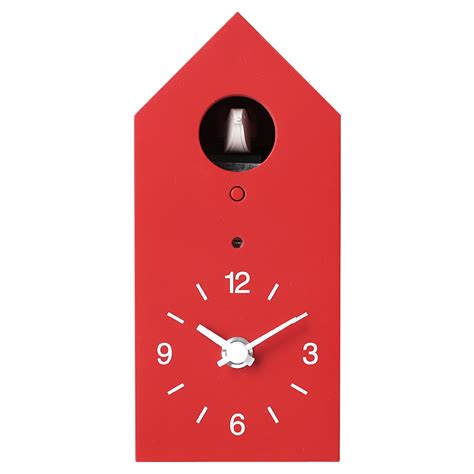 Red Muji Cuckoo Clock Do Not Touch The Hour Hand Minute Hand Or