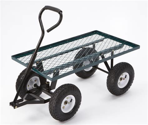 Gorilla Carts Fr100f Farm And Ranch Steel Flatbed Utility Cart With