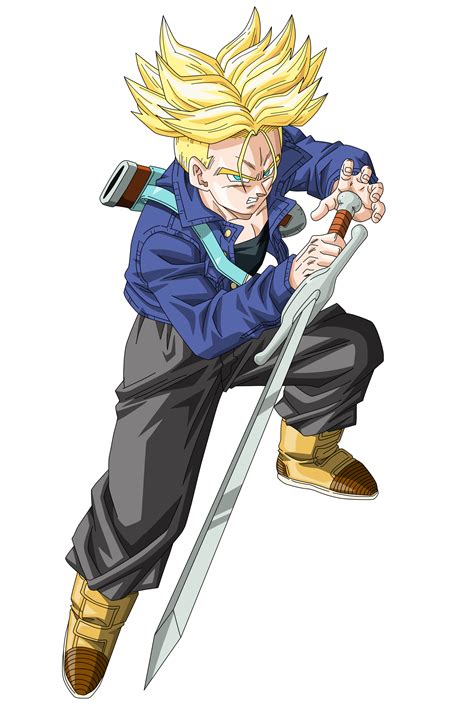Ssj Future Trunks Vector Render Extraction Png By Tattydesigns On Deviantart