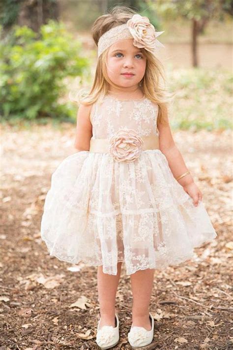 Beautiful Ivory Lace Flower Girl Dress Bohogown