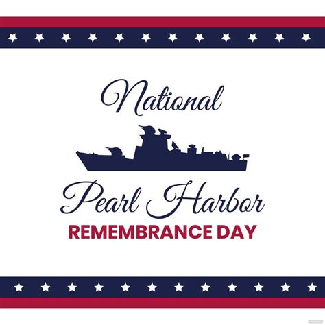 National Pearl Harbor Remembrance Day Clipart Vector In Psd