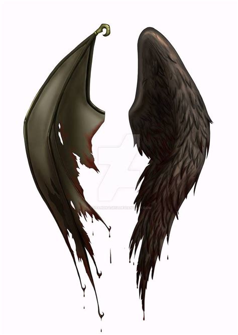 Angel Demon Wing Tattoo Design By Toranokage13 On Deviantart Wing