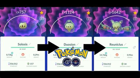Solosis Evolution Into Duosion And Into Reuniclus In Pokemon Go