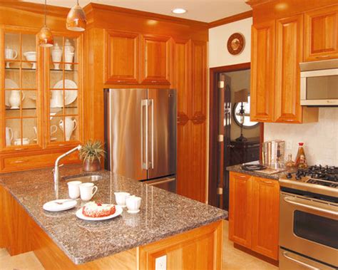 Houzz Kitchens With Oak Cabinets