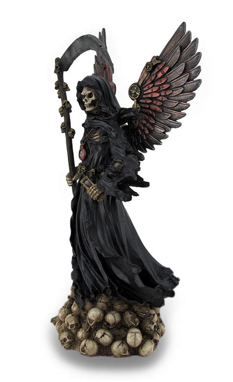 Steampunk Style Grim Reaper Statue Gear Accents Ebay